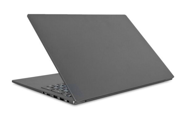 Vista trasera del portátil BlackRock AERO 16"