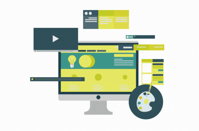 snt-servicios-ordenadores-diseno-grafico Animación que representa al trabajo de diseñador gráfico