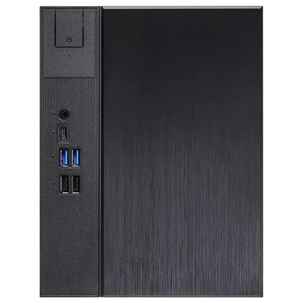 Mini PC BlackRock Atom Frontal de un mini ordenador atom amd ryzen en SNT